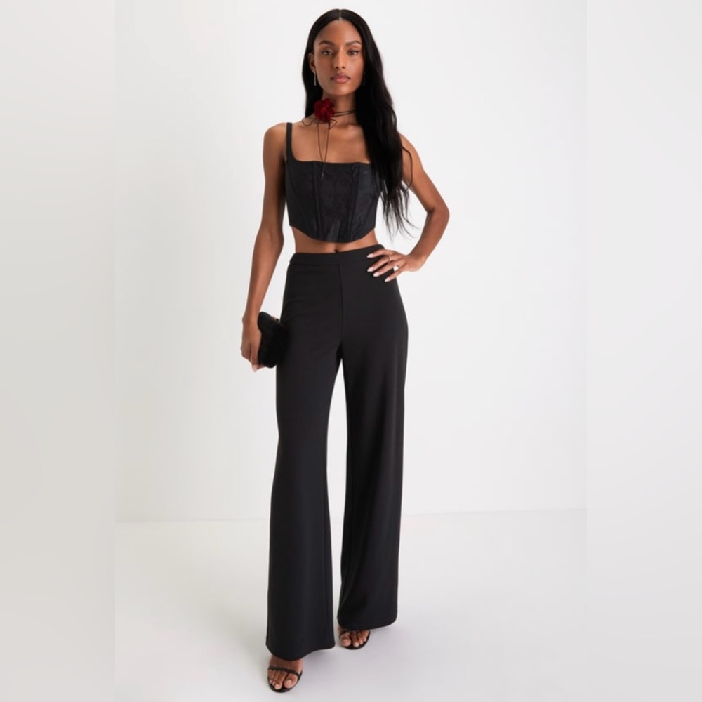 Bustier Two Piece Wide-Leg Jumpsuit